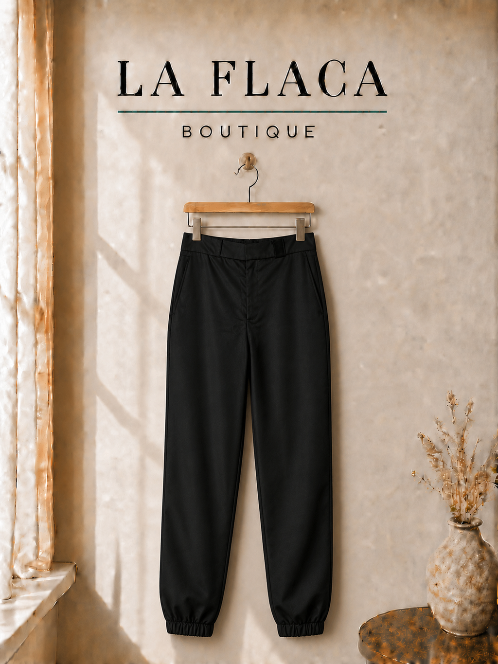 Pantalón tipo jogger LF negro