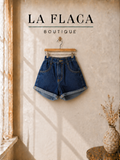 •  Short de mezclilla LF azul oscuro