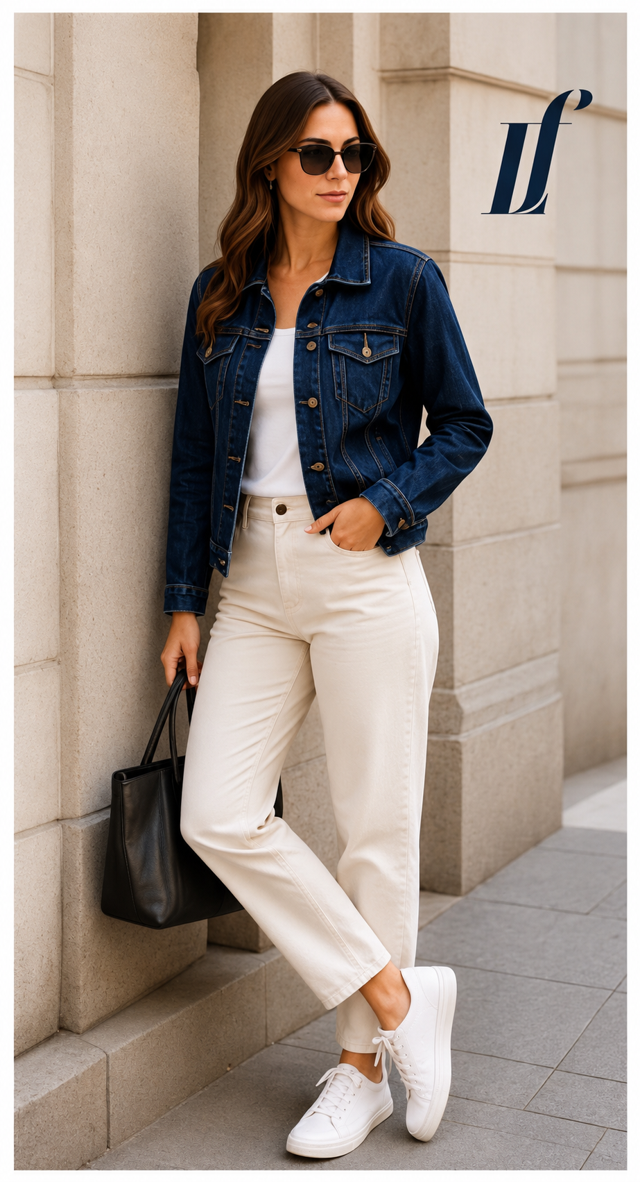 Chaqueta Denim Clásica LF Azul Marino