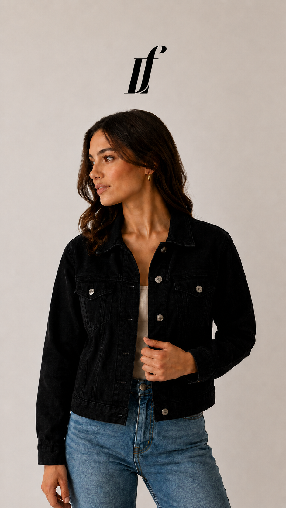 Chaqueta Corduroy LF Negra