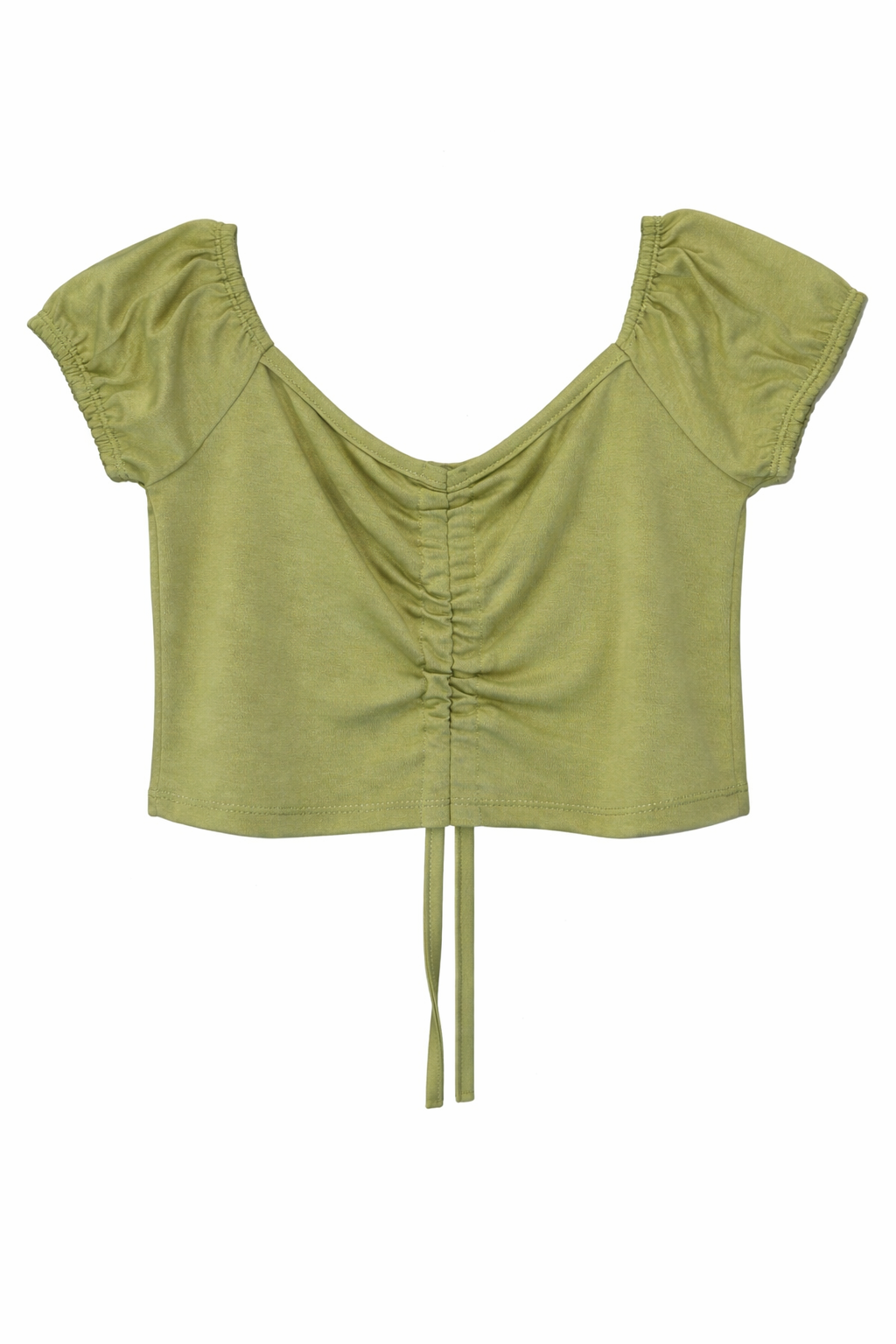 Crop Top Fruncido LF Verde