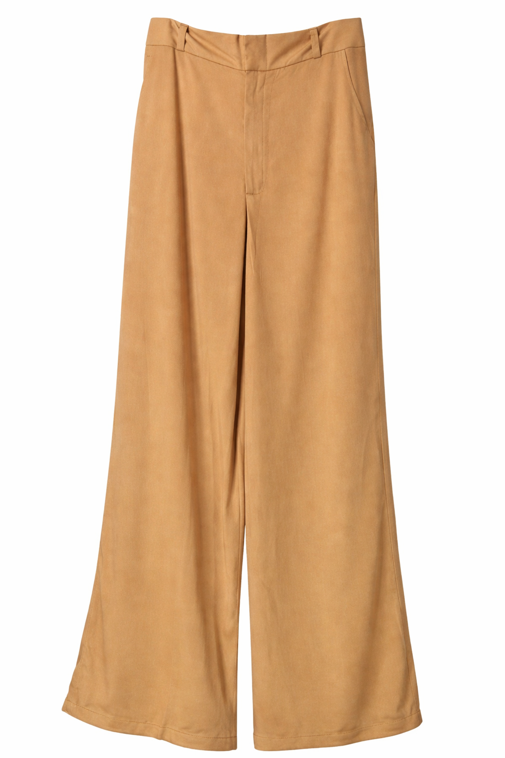 Pantalón tipo palazzo LF café